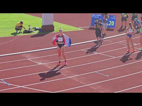 INSIDE 100m prepone [Ž] nakon prolaska kroz cilj - Europski olimpijski festival mladih 2023