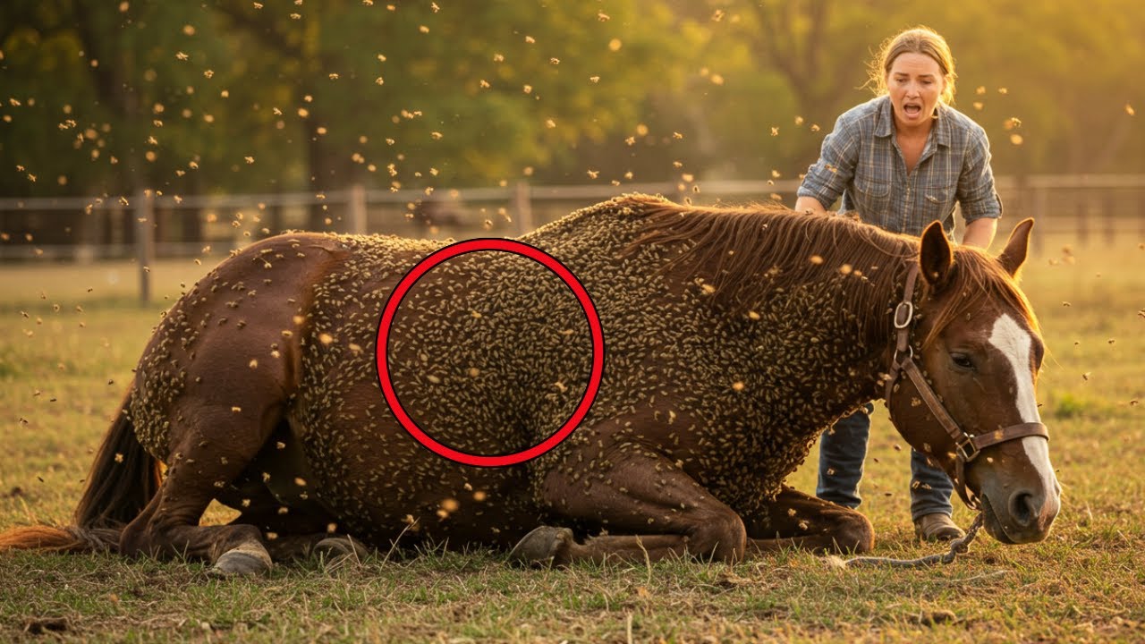 Dying Horse Covered in Bees Begs for Help... Until a Miracle Happens!