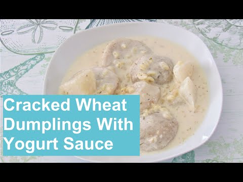 Burghul Dumpling Kubba in Yogurt Sauce/Iraqi Cuisine/ #Recipe412CFF