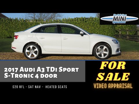 2017 Audi A3 1.6 TDi Sport S-Tronic saloon