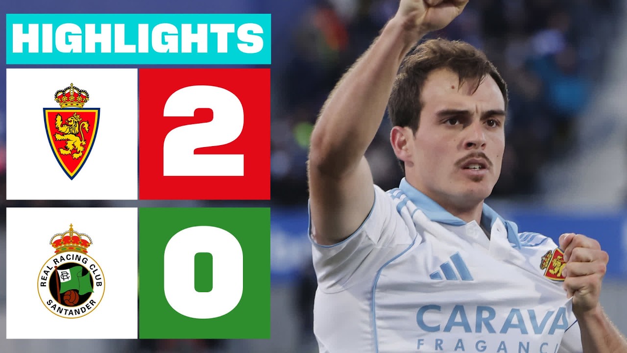 Real Zaragoza vs Real Racing Club Highlights