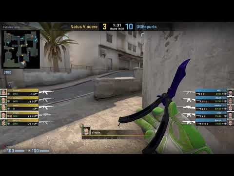 CS:GO POV Demo Na'Vi S1mple (28/16) vs OG (de_dust2)