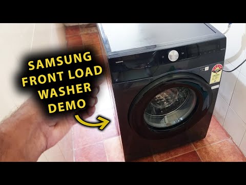 How To Use Samsung Front Load Washing Machine | Basic Demo For Beginners
