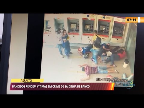 Bandidos rendem vítimas em crime de "saidinha" de Banco 13 07 2021