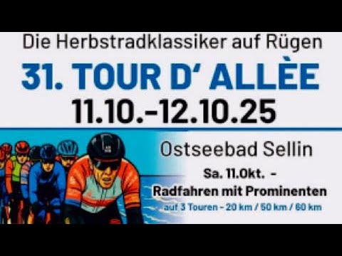 31. Tour de Allee 2025 - Radfahren mit Prominenten Insel Rügen