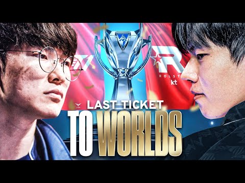 THE LAST WORLDS SPOT ON THE LINE - T1 VS KT - LCK SUMMER REGIONAL QUALIFIER 2024 - CAEDREL