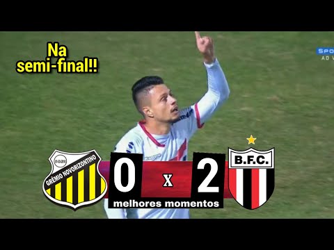 VISITANTE VENCE E AVANÇA PARA SEMI | NOVORIZONTINO 0 X 2 BOTAFOGO SP - MELHORES MOMENTOS HD