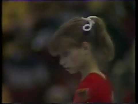 Yvonne Haug (FRG) FX AA 8.450 1981 World Championships