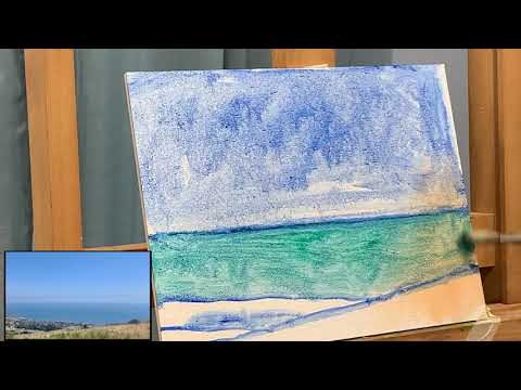 Luminous oil painting inspired by JMW Turner demonstration by Eva Margueriette Tooley