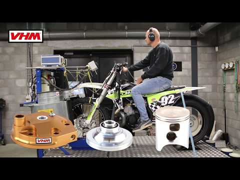 Dyno test KTM 250SX 2019 with VHM 12° piston including Dyno graph