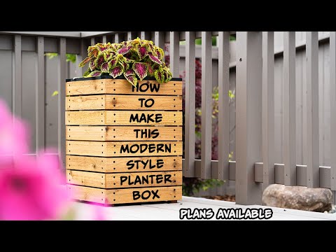 How to Make This Modern Style Planter Box