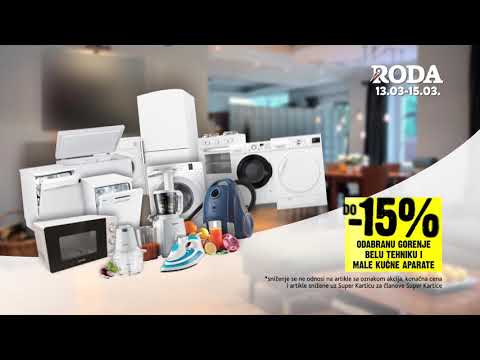 Roda I Popust na tehniku 13-15.03.2020.