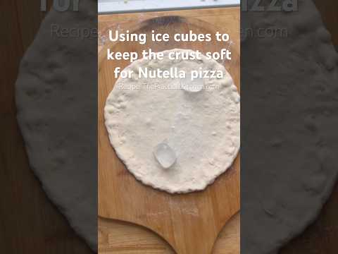 The trick to making Nutella pizza… 🧊