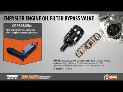 Highlighted Part: Engine Oil Filter Bypass Valve for Select Chrysler, Dodge, Jeep & Ram Models