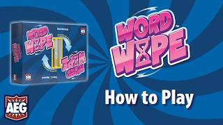 How to Play Word Wipe by AEG