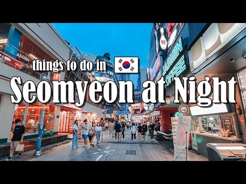 ATIVIDADES DIVERTIDAS EM BUSAN À NOITE | SEOMYEON EM 3 MINUTOS (서면 부산) | VLOG KOREA