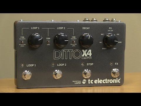 TC Electronic Ditto Looper X4 Looper Pedal Demo by Sweetwater