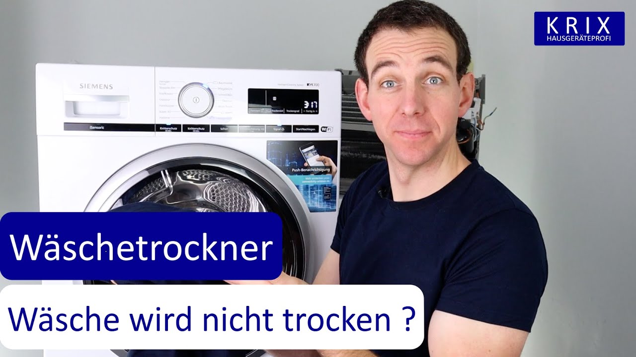 Trockner trocknet nicht - DAS ist der Grund