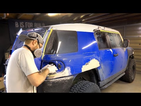 FJ Cruiser Build Pt 6 - Fixing Dents & "Paint" Prep