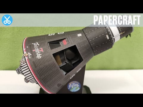 The Spacecraft Mercury-Atlas 6 "Friendship 7" Paper Model #3