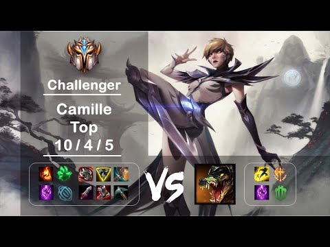 [4K] KR Challenger Top Camille vs Renekton Ep.1179