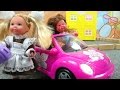 Песни для детей, видео про машинки "На своём авто". Кукла Evi едет в школу 