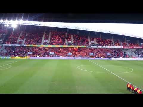 KV Mechelen - Charleroi 1-1: fans chanting before and after