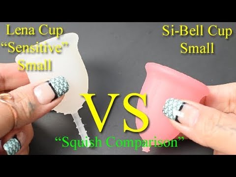 Lena Cup Sensitive vs Si-Bell SM "Squish" - Menstrual Cups