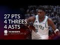 Anthony Edwards 27 pts 4 threes 4 asts vs Nuggets 2024 PO G6