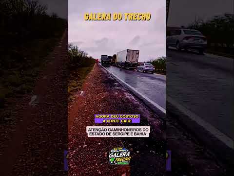 Ponte caiu sentido a Feira de Santana na Bahia