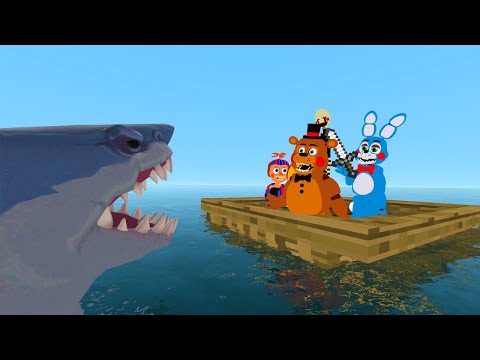 Freddy And Friends In Raft! (GMOD FNAF - FNAF ADVENTURES EP15)