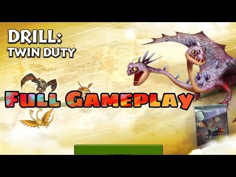DRILL: TWIN DUTY Full GAMEPLAY - New Gauntlet - Dragons: Rise of Berk
