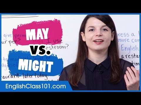 What’s the difference: MAY vs MIGHT - Basic English Grammar