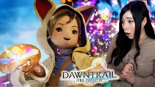 THE NEW FFXIV JOB LOOKS FUN!! Dawntrail Full Trailer & Female Hrothgar REVEAL REACTION