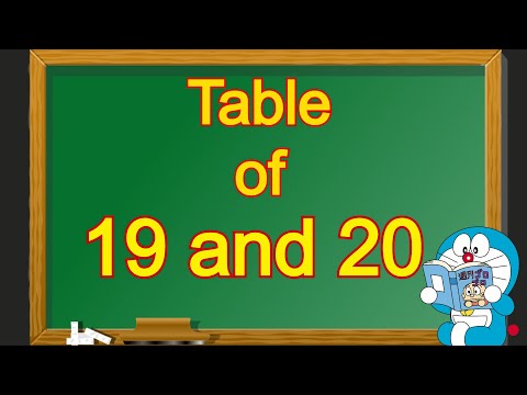 Table of 19 and 20 | Table of 19 | Table of 20 | 19 and 20 table | 19 aur 20 ka table | 19 20 Pahada