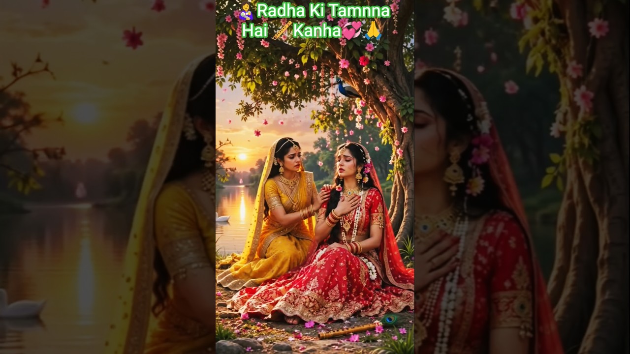 👩‍🍼Radha Ki Tamnna Hai 🪈Kanha Mil Jaye 💞🙏 #sorts #sort #sortfeed #lovesong #radhakrishna