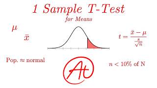 1 Sample T Tests for Means EXPLAINED with Example