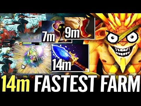 🔥 14MIN Aghanim + BOT + Hood — Carry Birstleback Big Stack WTF Fastest Farm by Sccc Dota 2 Pro