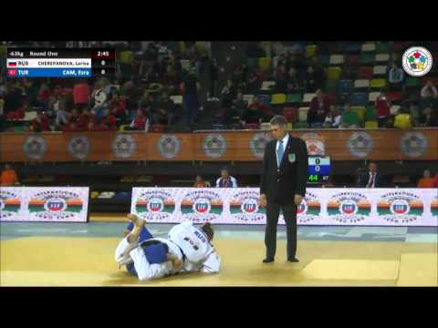 Larisa CHEREPANOVA (RUS) Vs Esra CAM (TUR) - Judo Grand Prix Samsun 2014 [-63kg]