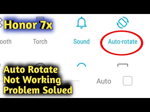 Honor 7X Auto Rotate Not Working Problem Solved