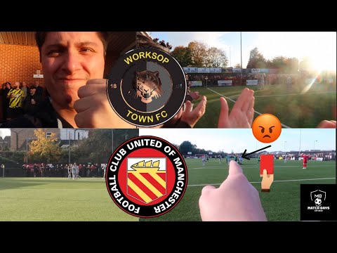 GOALS, RED CARD DRAMA IN THE CUP-WORKSOP TOWN V FC UNITED OF MANCHESTER- MATCH DAYS