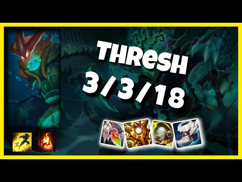 Thresh 11.2 Gameplay Challenger Replay S11 Support (3/3/18) - KOREAN