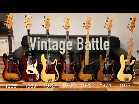 VINTAGE Fender Precision comparison - BATTLE