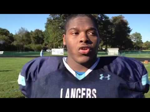 Belleville East's Jeff Brown blocks a field goal to beat OF