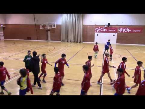 1ª parte Gijón Jovellanos Juanfersa C   Riscar Balonmano B infantil enero 2017