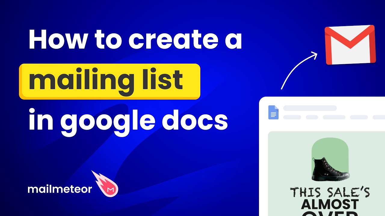 How to create a mailing list in Google Docs?