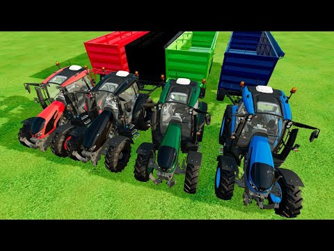 HARVESTING AND LOAD SUNFLOWERS WITH MASSEY FERGUSON TRACTORS   Farming Simulator 22