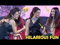Aishwarya Rai And Trisha HILARIOUS FUN On Stage At Ponniyin Selvan Pre Release Event Vikram
