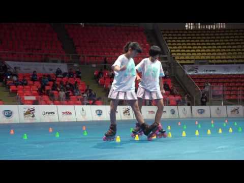 2016 WIFC Classic Slalom Pair 7th Place Hamasaki Tsukika & Kimura Reia (JPN)