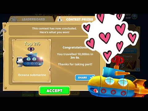 Got OCEANA SUBMARINE from contest reward | Hungry Shark World | HD